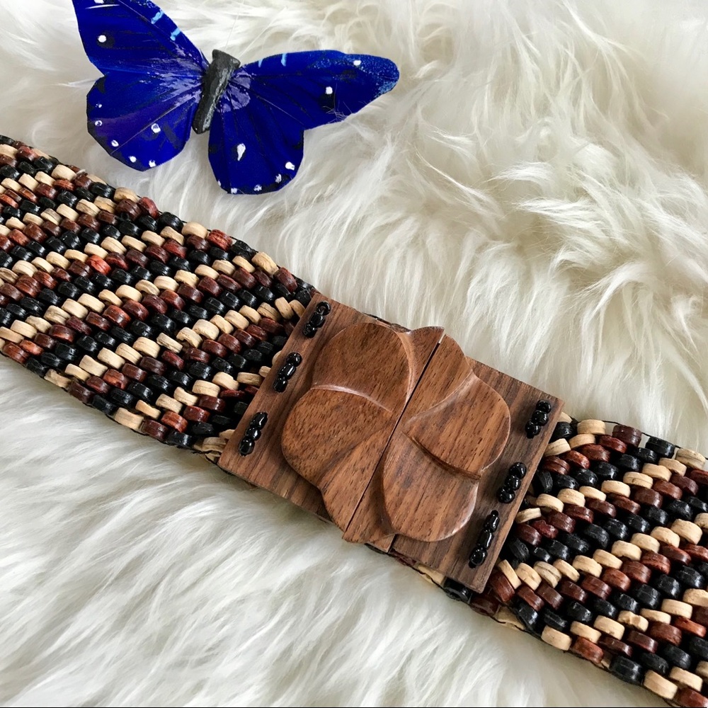 Wooden Women’s Beaded Belt
